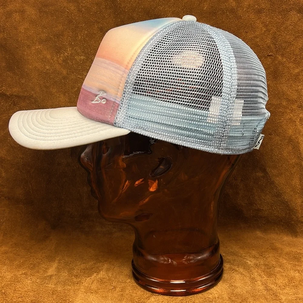 Bo Bridges Scenic Beach Sunset Trucker Surfer  Hat